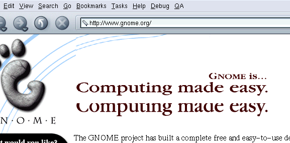 gnome.org screenshot