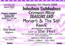 Inkubus Sukkubus ticket