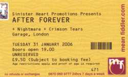 After Forever ticket