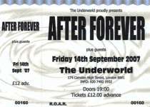 After Forever ticket