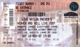 Heaven And Hell ticket