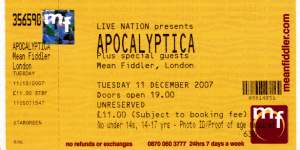 Apocalyptica ticket
