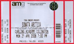 Sonata Arctica ticket