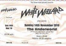 White Wizzard ticket