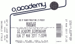 Manowar ticket