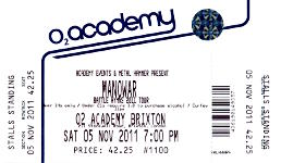 Manowar ticket