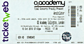 Annihilator ticket