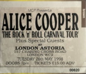 Alice Cooper ticket