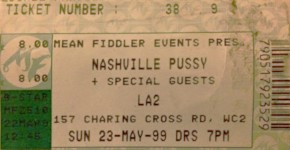 Nashville Pussy ticket