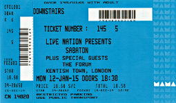 Sabaton ticket