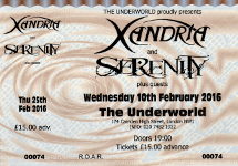 Xandria ticket