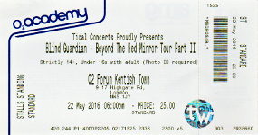 Blind Guardian ticket