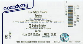 Sabaton ticket