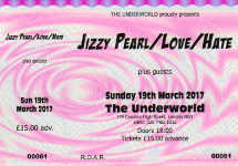 Jizzy Pearl / Love / Hate ticket