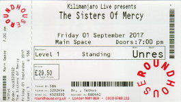 The Sisters Of Mercy ticket