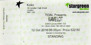 Kamelot ticket