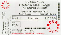 Kreator / Dimmu Borgir ticket