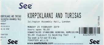 Korpiklaani/Turisas ticket