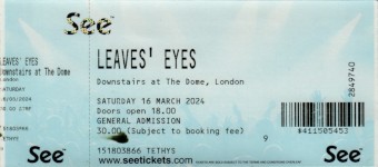 Leaves' Eyes ticket