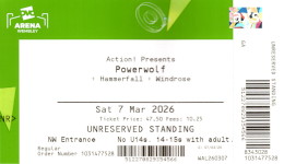 Powerwolf ticket