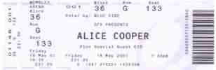 Alice Cooper ticket