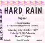Hard Rain ticket