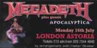 Megadeth advert