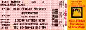 Queensr&yuml;che ticket