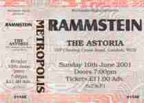 Rammstein ticket