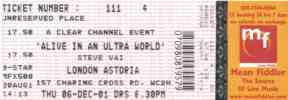 Steve Vai ticket