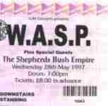 W.A.S.P. ticket