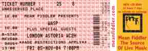 W.A.S.P. ticket