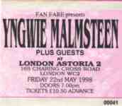 Yngwie J. Malmsteen ticket